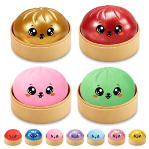 4 Pack Squishy Toys for Adults Stress Relief Toys Balls for Adults