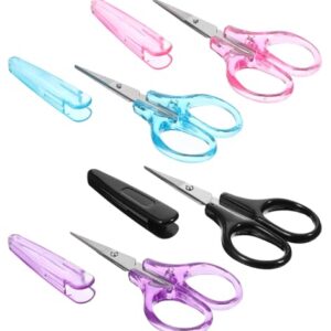 4 Pcs Small Scissors all Purpose, 3.6" Mini Scissors Stainless Steel