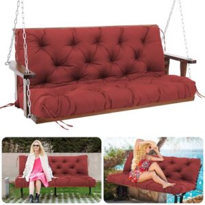 60" / 5 FT Porch Swing Cushions Outdoor, 5" Thick 2-3 seat Swing Cushion