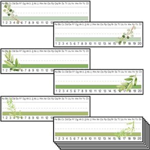 60 Pcs Eucalyptus Cactus Students Nameplate, Flat Desk Name Tag