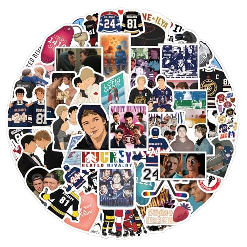 60pcs Heated Rivalry Cartoon Stickers for Teens Laptops,Cool Trendy BL Stickers Vinly Waterproof Decals for Adutls Computers Phone Water Bottles Luggage Journal