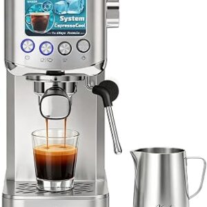 XIXUBX Cold Brew Espresso Machine with Milk Frother for Cappuccino, Latte