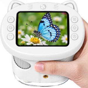 ASPOVEN 1000X Handheld Digital Microscope for Kids (White)