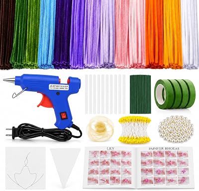 BOTANIFIX 800Pcs Pipe Cleaner Flower Kit
