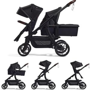 Momcozy ChangeGo Single to Double to Wagon Stroller, 23 Configurations