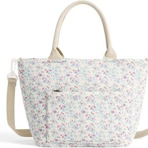 Lunch Bag for Women Adult Large Insulated Lunch Box Girl Cute Corduroy Lunch Tote Bags Reusable Leakproof Cooler Work Picnic