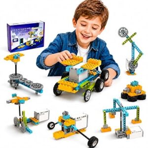 Veecafiodi Science Kits for Kids Age 8-12, 50 in 1 STEM Toys for Kids 6-12, Motorized Building Toy for Boys Girls, Educational Engineering Set, Birthday Gift