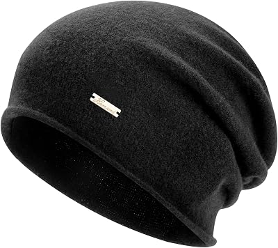 Wool Slouchy Beanie Warm Beanie Hats Women Breathable Knitting Skull Beanies 100%
