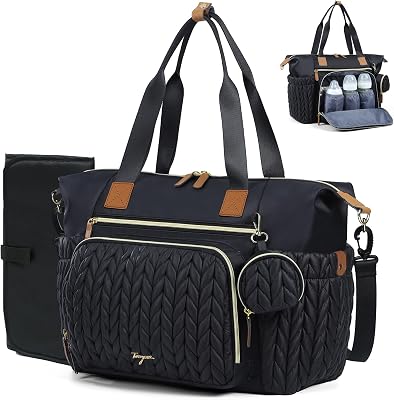 Diaper Bag Tote, Large Baby Hospital Bag for Labor Delivery Mom