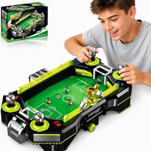 Foosball Table Game, Table Top Game, Football Machine with Motor & Lights, Building Set for Ages 16+, Includes Soccer Board Action & Pinball Machine Fun World Soccer Cup Gift, 2247pcs