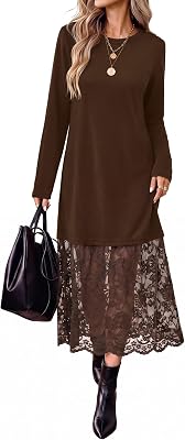 WIHOLL Long Sleeve Fall Dresses