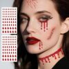 LEESGEL Glitter Vampire Face Tattoos