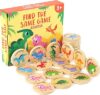 Wooden Memory Game for Kids, 24 Dinosaur Matching Cards