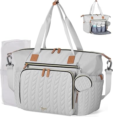 Diaper Bag Tote, Large Baby Hospital Bag for Labor Delivery Mom
