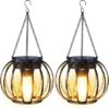 AOUNQ Solar Lanterns 2 Pack