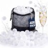 Reusable Ice Cubes, Refreezable Plastic Ice Cubes, 400 Pack, Round Style