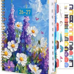 2026-2027 Academic Planner, A5 Weekly & Monthly Purple Floral