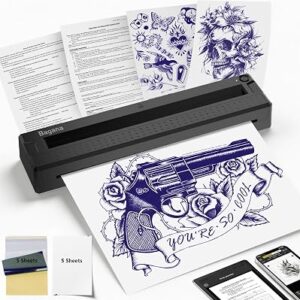 Bagana Tattoo Stencil Printer Machine Thermal Bluetooth Wireless Portable