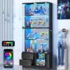 VERSIONTECH. Glass Display Cabinet with RGB Lights