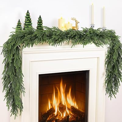 TOWPONICS 2Pcs 6Ft Christmas Garland