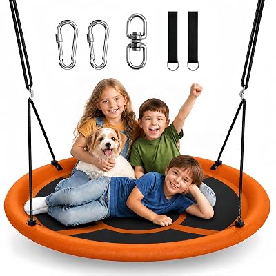 EVERYFUN 43 Inch Saucer Tree Swing