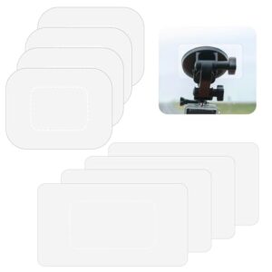 8 Pack Windshield Dashcam Stickers, 2 Sizes Clear Electrostatic Stickers