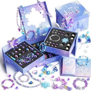 Jewelry Making KIt for Girls 8-12, Organizer Box Gift Set (550 Pcs)