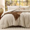 BEDSURE 3D Waffle Comforter Set