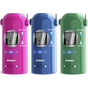AFMAT Fully Automatic Pencil Sharpener, 3 Pack (Purple, Blue, Green)