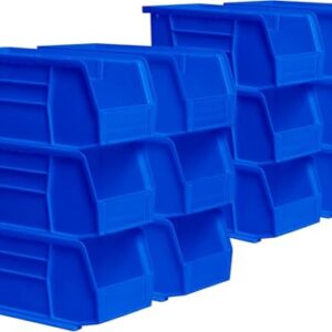 Akro-Mils 30230 AkroBins Plastic Storage Bins, 11"x5"x5", Blue, 12-Pack