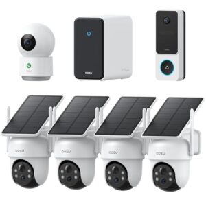 aosu Total-Watch Classic AI Suite, 3K Solar Security Camera Outdoor System
