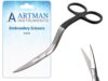 ARTMAN INSTRUMENTS Bent Handle Curved Embroidery Scissors - 6 Inch Curved Applique Scissors for Machine Embroidery, Fabric Stitches, and Crafting - Premium Stainless Steel with Precision Blades