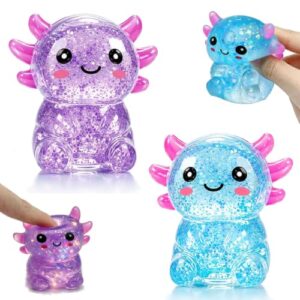 Axolotl Squishy Fidget Toys,Toy Squishies for Kids,Stress Balls for Adults