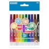 BAZIC PRODUCTS Mini Twist-Up Crayons, 10 Colors, No Sharpening, 10 Count