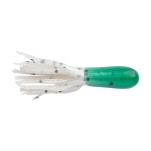 Berkley PowerBait Atomic Tubes Fishing Bait, Dark Green Pearl/Black Pepper, 1.25in, Irresistible Scent and Flavor, Cut Tentacles for Subtle Action, Perfect for Trout, Crappie and Panfish