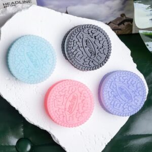 Biscuit Taba Squishy 4Pcs,Slow Rising Soft Squeeze Balls for Adults