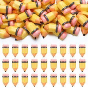 Briwooody 60 Pcs Back to School Mini Resin Flatback Teacher Charms, Pencil