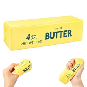 Butter Squishy Toy - Soft & Squeezeable Squishy Fidget Toys, Slow Rising Squishy Toys for Stress Relief, Cheese Squishy, Portable Fidget Toy for Relaxation, Office and Party Favor
