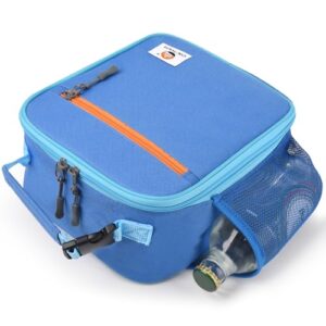 CaCTOUR Lunch Box for Kids Men Women,Reusable Insulated Lunch Bag,Soft Bag Mini Cooler for Work School Picnic-Blue