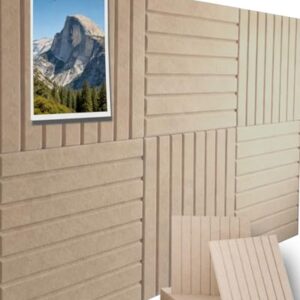 Chimelva Felt Bulletin Board 35"x23" 6 Pack Pin Board, Dark Camel