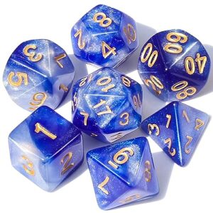 CiaraQ Polyhedral Dice Set for Dungeon and Dragons MTG Table Games