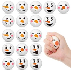 Cindeer Christmas Stress Balls Christmas Toys Snowmen Stress Ball, 42 Pcs
