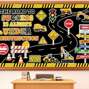 Construction Bulletin Board Decorations Road to Success Cutouts Construction Positive Sign Classroom Decor Traffic Inspirational Bulletin Board for Classroom Chalkboard Back to School Supplies