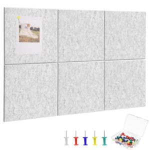 Cork Board Alternative 28" x 19", 6 Pack Felt Bulletin Boards, Pin Board