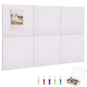Cork Board Alternative 28" x 19", 6 Pack Felt Bulletin Boards, Pin Board