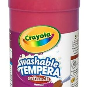 Crayola Washable Tempera Paint For Kids, Red Paint, Classroom Supplies, Non Toxic, 32 Oz Squeeze Bottle