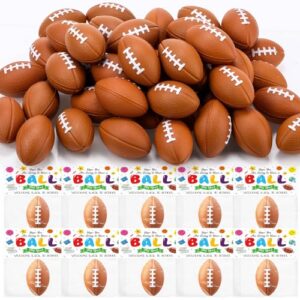 Deekin 50 Pcs Mini Football Party Favors, Back to School Classroom Prizes