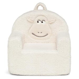 Delta Children - Serta Counting Sheep Kids Sherpa Foam Chair, Cream