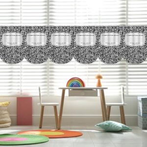 Denylo pro Composition School Classroom Curtains Back to School Composition Curtains for Kindergarten Primary School 35 ×23 Inch
