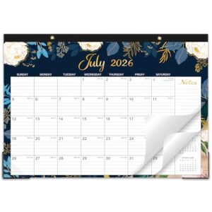 Desk Calendar 2026-2027 - Jul. 2026 - Dec. 2027, 18 Months Large Monthly Desk Calendar, 17" x 12", Desk Pad, Large Ruled Blocks, To-do List & Notes, Best Desk/Wall Calendar for Planning or Organizing